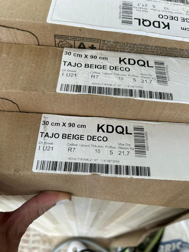 3 cajas azulejo porcelanico