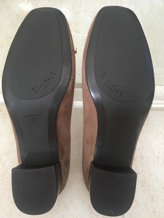 Zapatos de piel vuelta con hebilla fantasía