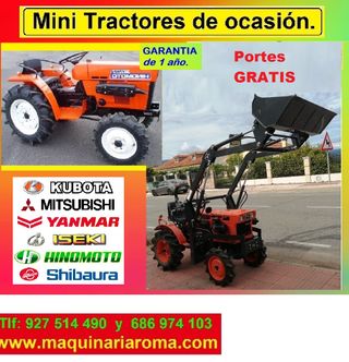 Kubota B7000 con pala y fresa