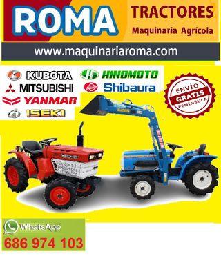 Kubota B7000 con pala y fresa