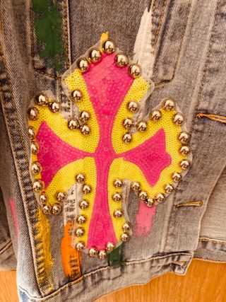 Cazadora oversize customizada