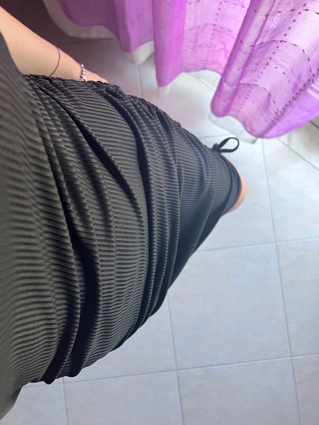 Abito tubino nero mezze maniche