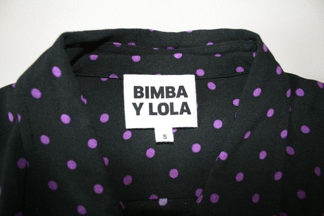 BIMBA & LOLA Blusa Topos - Marino & Lila