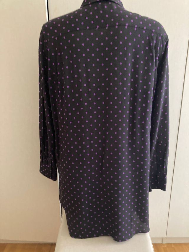 BIMBA & LOLA Blusa Topos - Marino & Lila