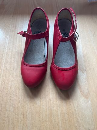 Zapatos flamenco rojos 32