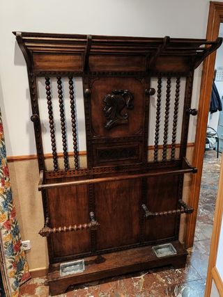 Perchero madera antiguo