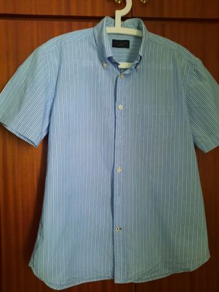 camisa manga corta algodon