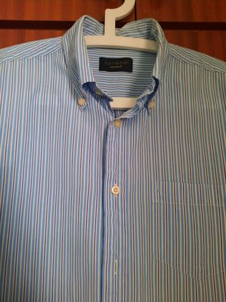 camisa manga corta algodon