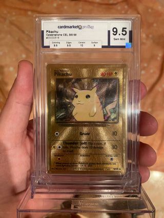 Carta metal pikachu 9,5 !!!!!