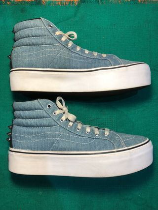Botines Vans SK8 Platform Studded Denim 41 unisex