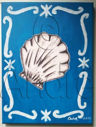 Quadro Original em Carvão e Acrílico - Nº 11