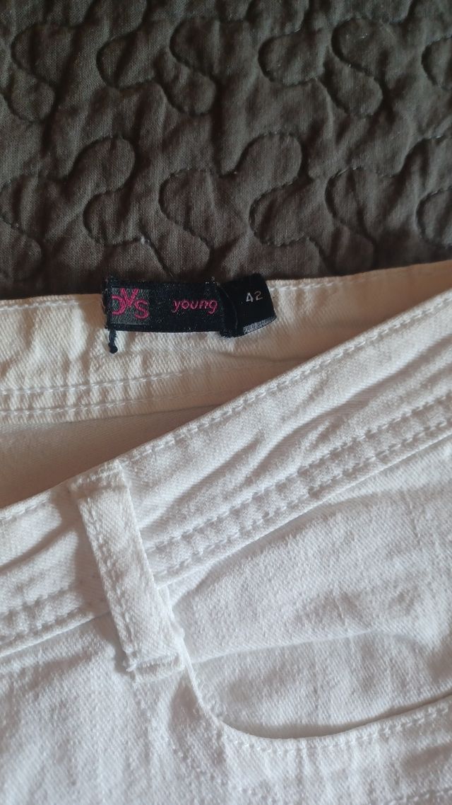 pantalone skinny bianco