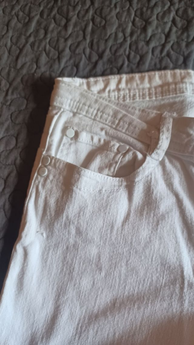 pantalone skinny bianco