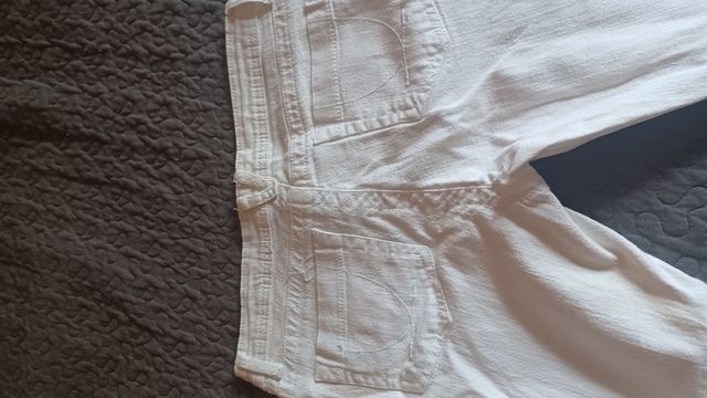 pantalone skinny bianco