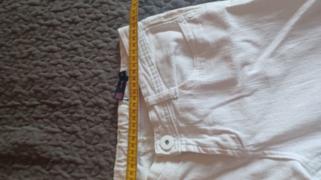 pantalone skinny bianco