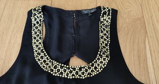 Top negro de fiesta lentejuelas Top Shop 