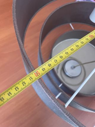 Lámpara de techo pantallas superpuestas