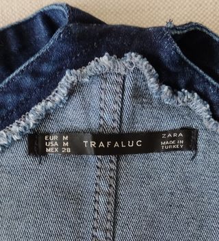  Peto falda tejano Zara
