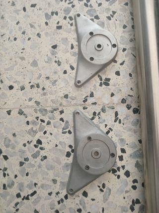 GAMBA IN ACCIAIO INOX 70CM+2 PIASTRE