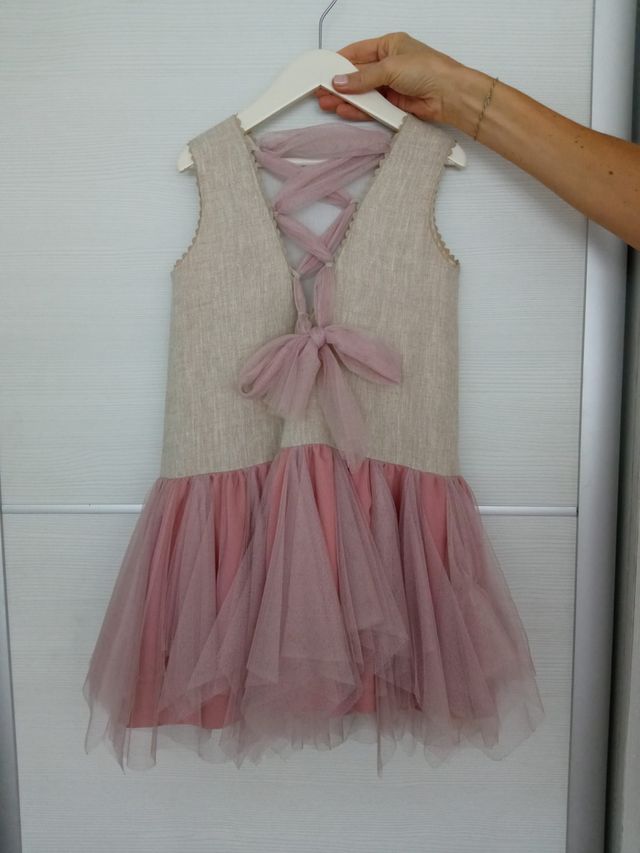 vestido niña ceremonia marca Tete & Martina.