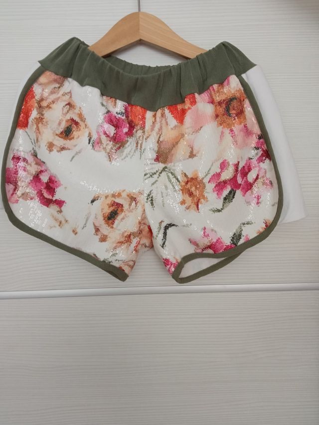 conjunto short + camiseta niña. marca Kauli