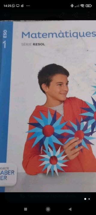 Libro matemàticas 1 er eso