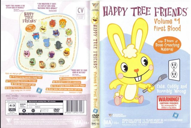 DVD Happy Tree Friends vol 1 (sin carátula)