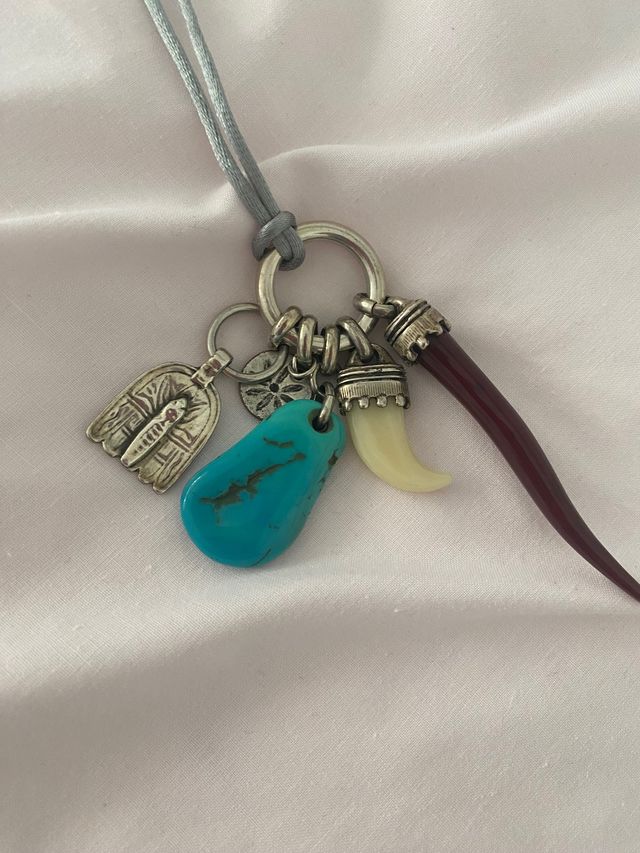 Colgante Scooter Paris vintage amuletos años 80