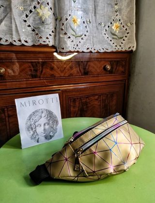 🆕Riñonera Dorada - Fanny Pack Marsupio - Oro