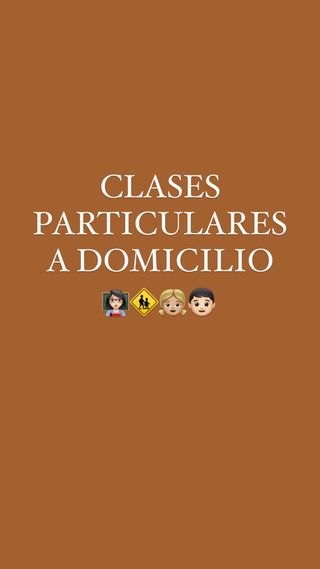 Clases particulares / Profesor particular