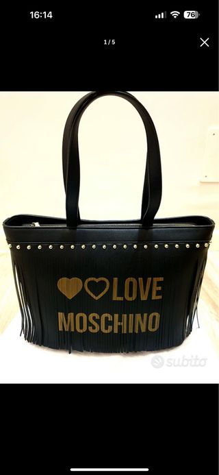 Borsa Moschino con frange-NUOVA