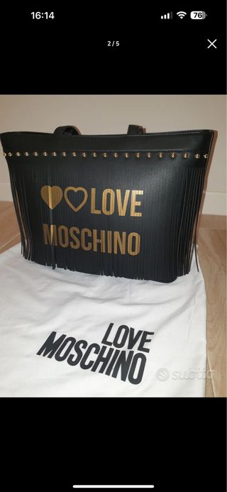 Borsa Moschino con frange-NUOVA