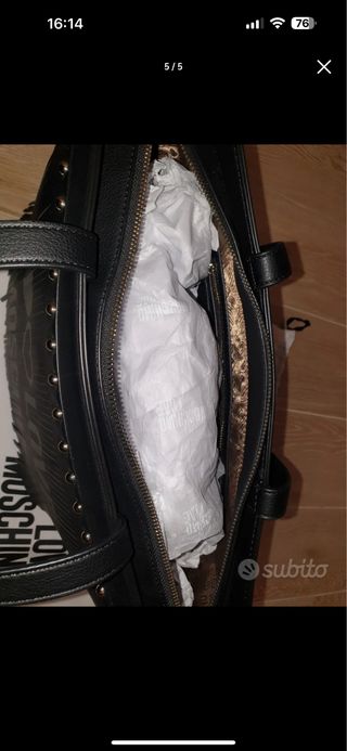 Borsa Moschino con frange-NUOVA
