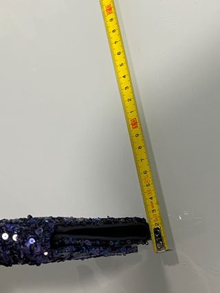 Cartera de mano fiesta morada