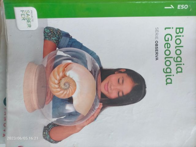 Libro texto BIOLOGIA i GEOLOGIA primero de la ESO