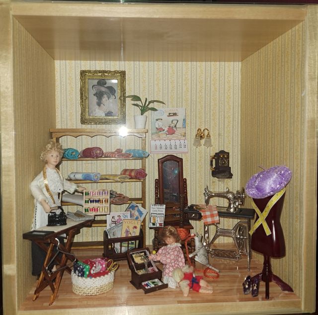 Escena Modista en miniatura