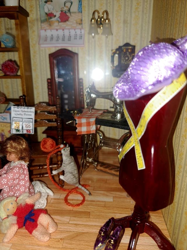 Escena Modista en miniatura