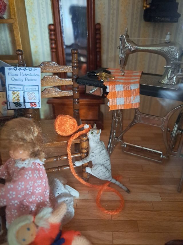 Escena Modista en miniatura