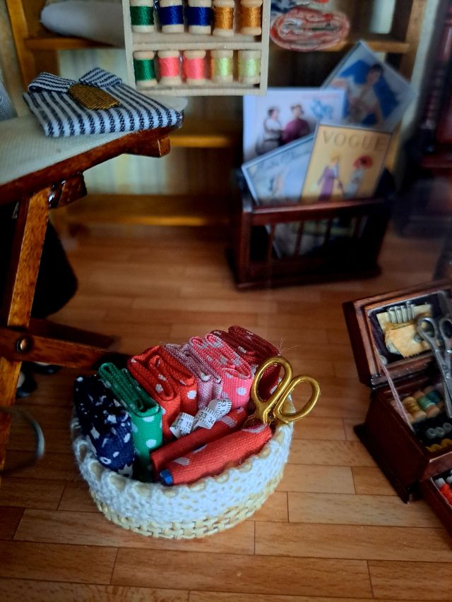 Escena Modista en miniatura