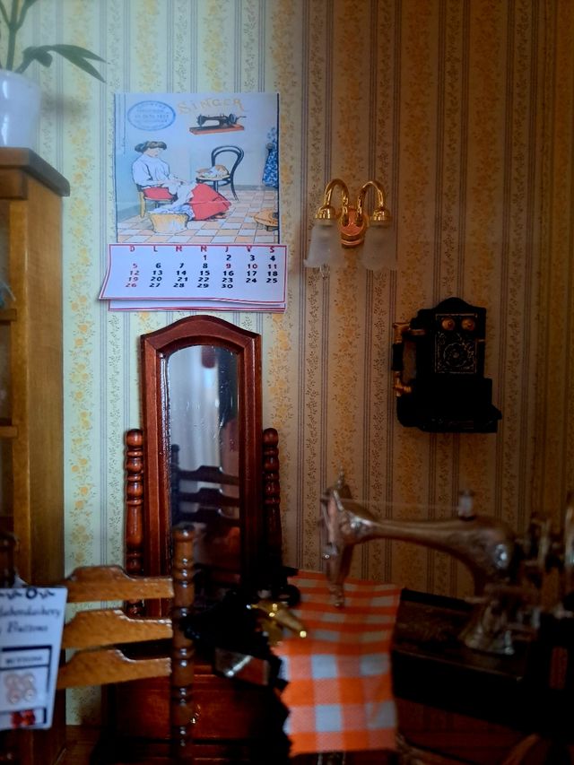 Escena Modista en miniatura