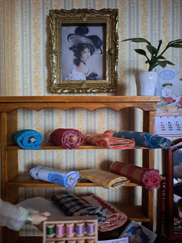 Escena Modista en miniatura