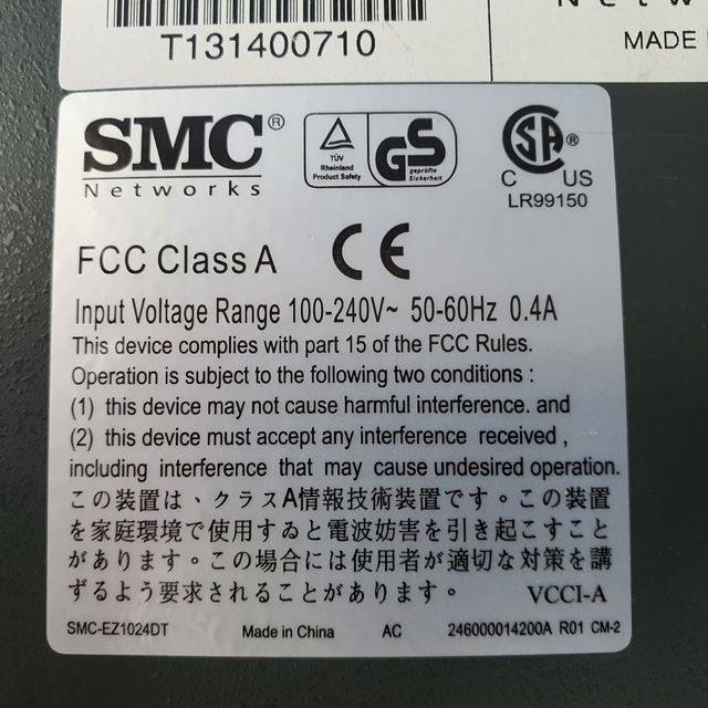SMC EZ Switch 10/100 1024DT