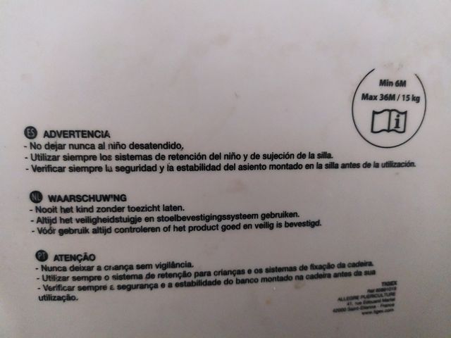 Elevador silla niños