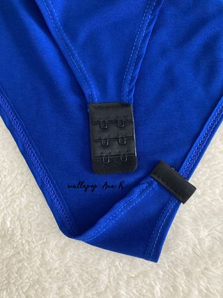 Body licra azul flamenca talla unica nuevo