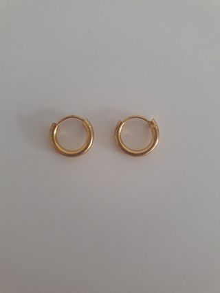Aros chapados en oro SANSARU
