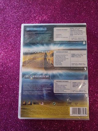 Lote 9 películas:4 Fantásticos, Jumper, etc...