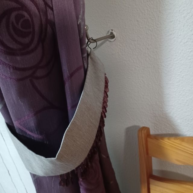 Estor plegable y cortinas