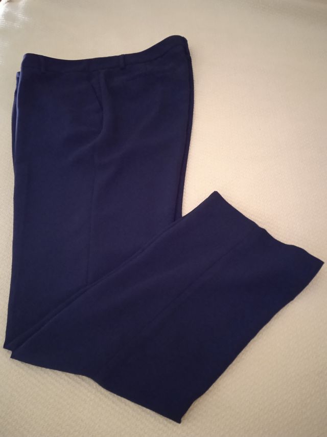 Pantalón recto azul marino
