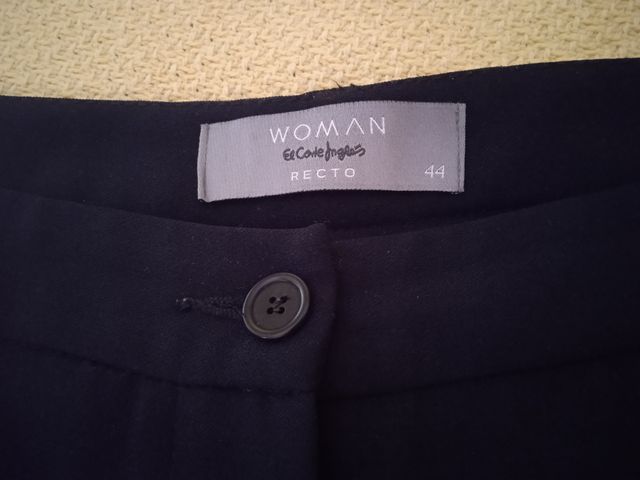 Pantalón recto azul marino