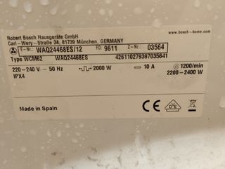 Repuestos lavadora Bosch